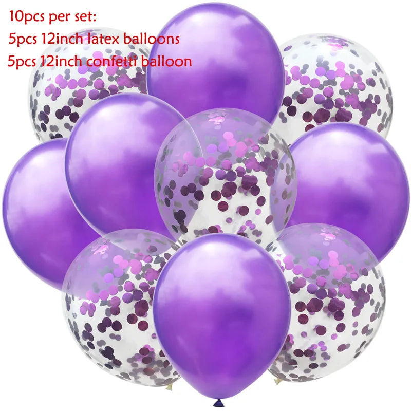 Mix Confetti Latex Balloon 12inch 10pcs