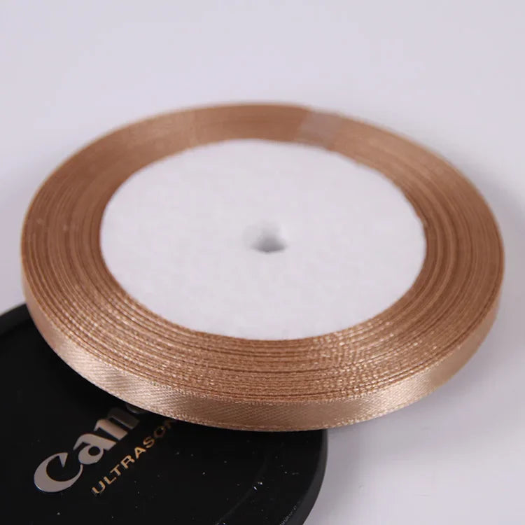 Silk Satin ribbons 22 meters/roll 6mm