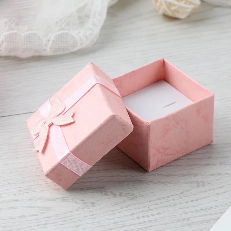 12pcs Jewelry packaging box Multi-color 4*4*3CM
