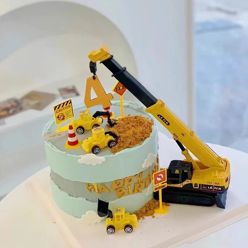 Engineering-vehicles for cake decoration