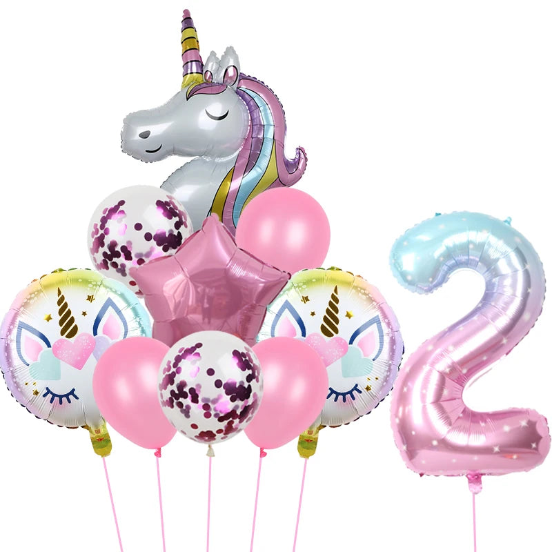 1Set Unicorn theme balloon 32inch