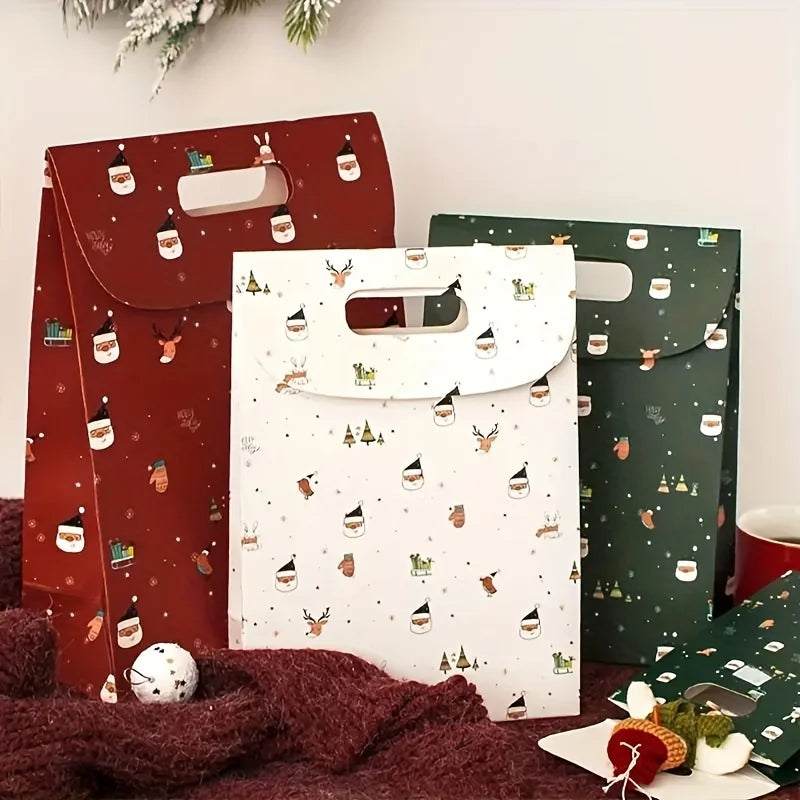 6/12pcs Festive Christmas Bags