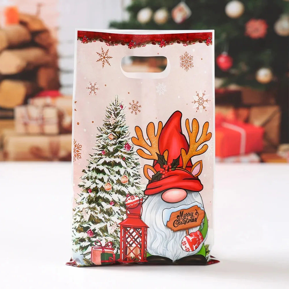 25pcs Santa & Snowman Candy Bags