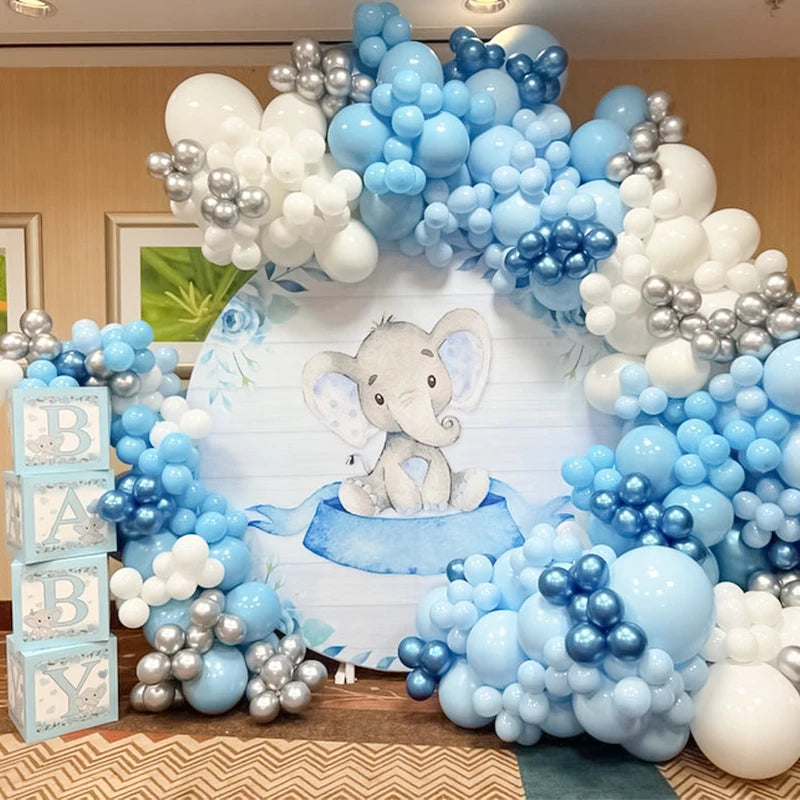 Light blue balloons arch kit