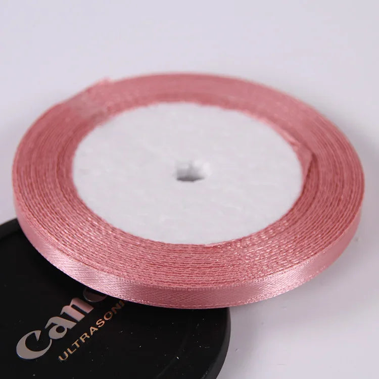 Silk Satin ribbons 22 meters/roll 6mm