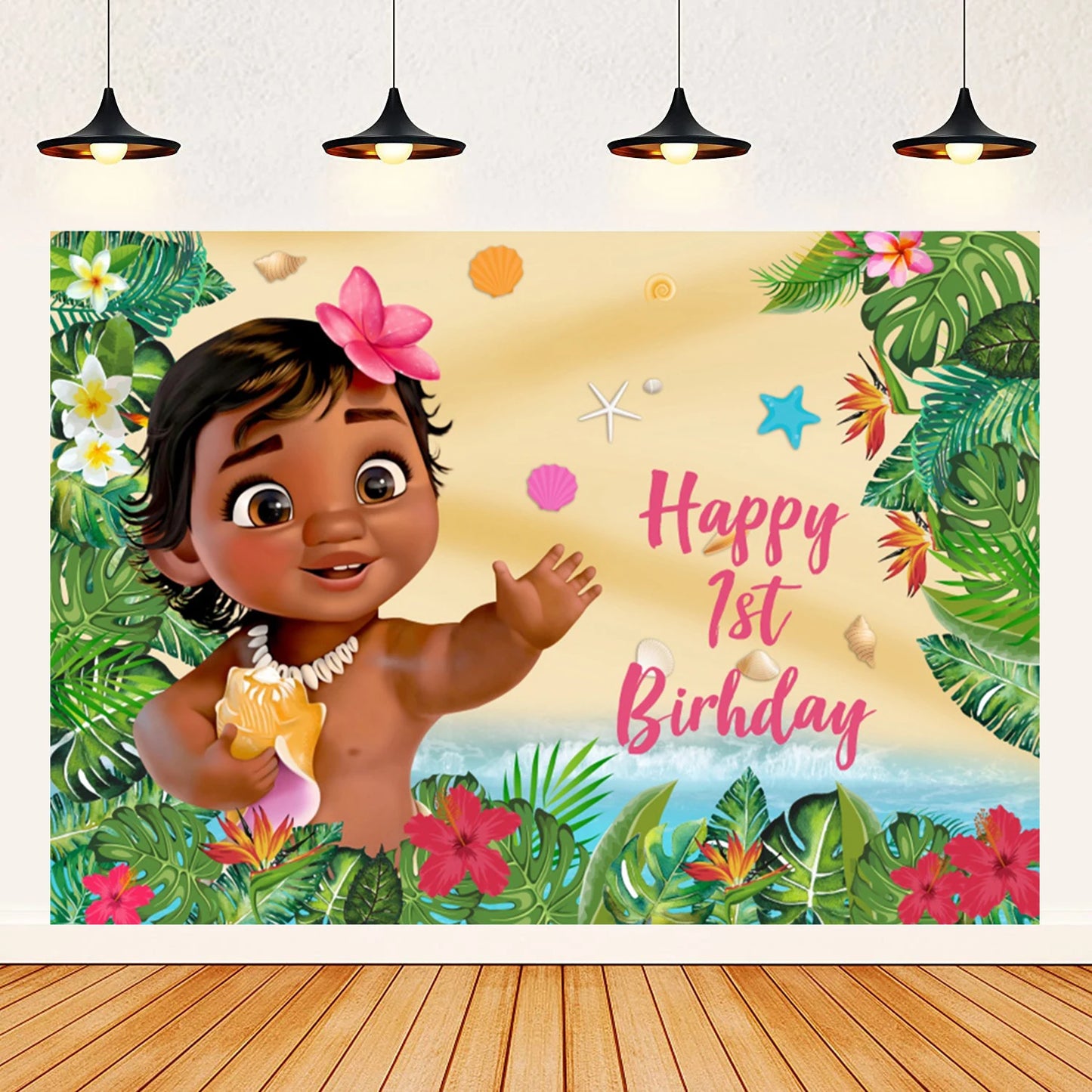Moana theme background decoration