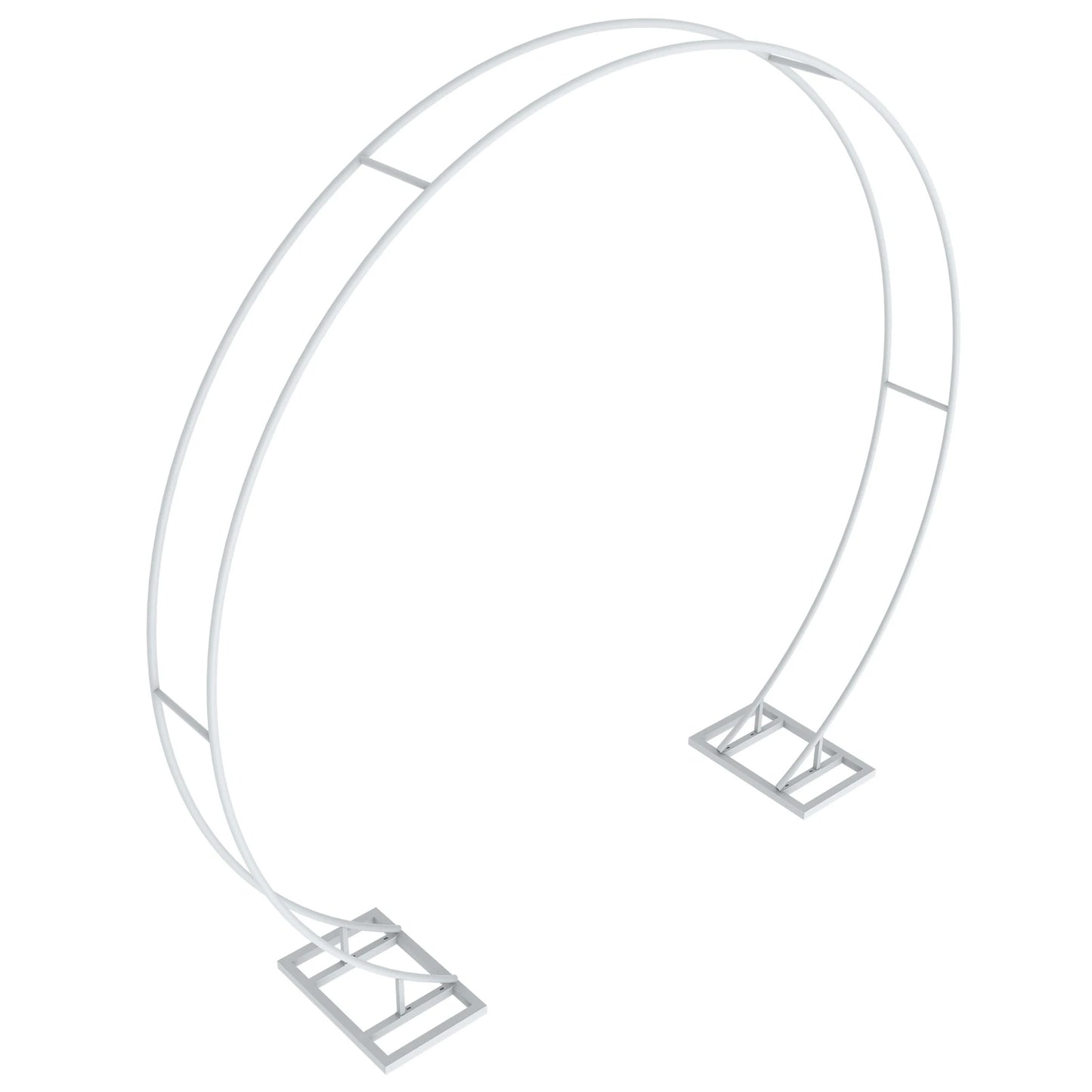 Large dubbel round metal backdrop stand archway