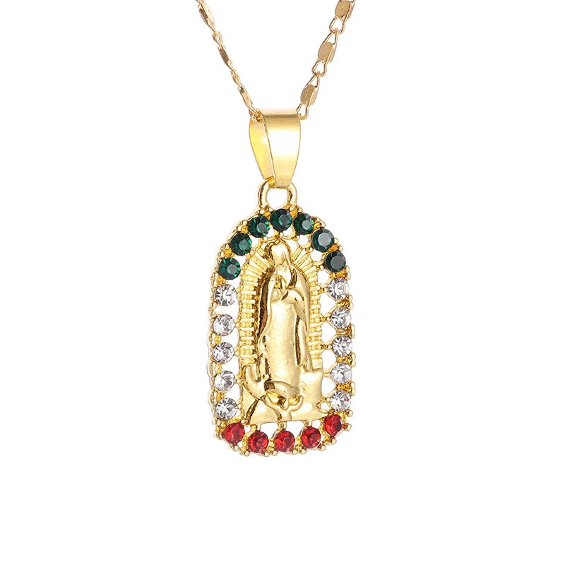 Virgin Mary medal pendant