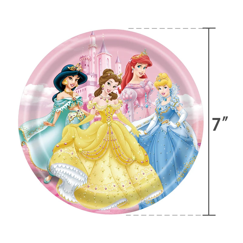 Princess Party Tableware Set – Plates, Cups & Napkins