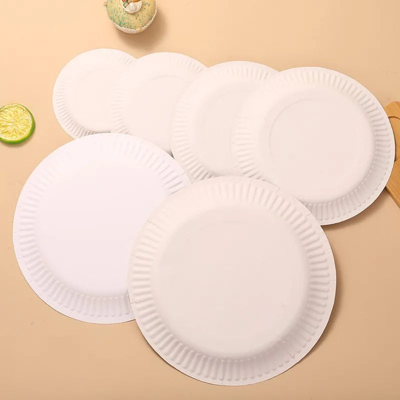 50PCS Disposable Party Paper Plates – 6/7/9 Inch