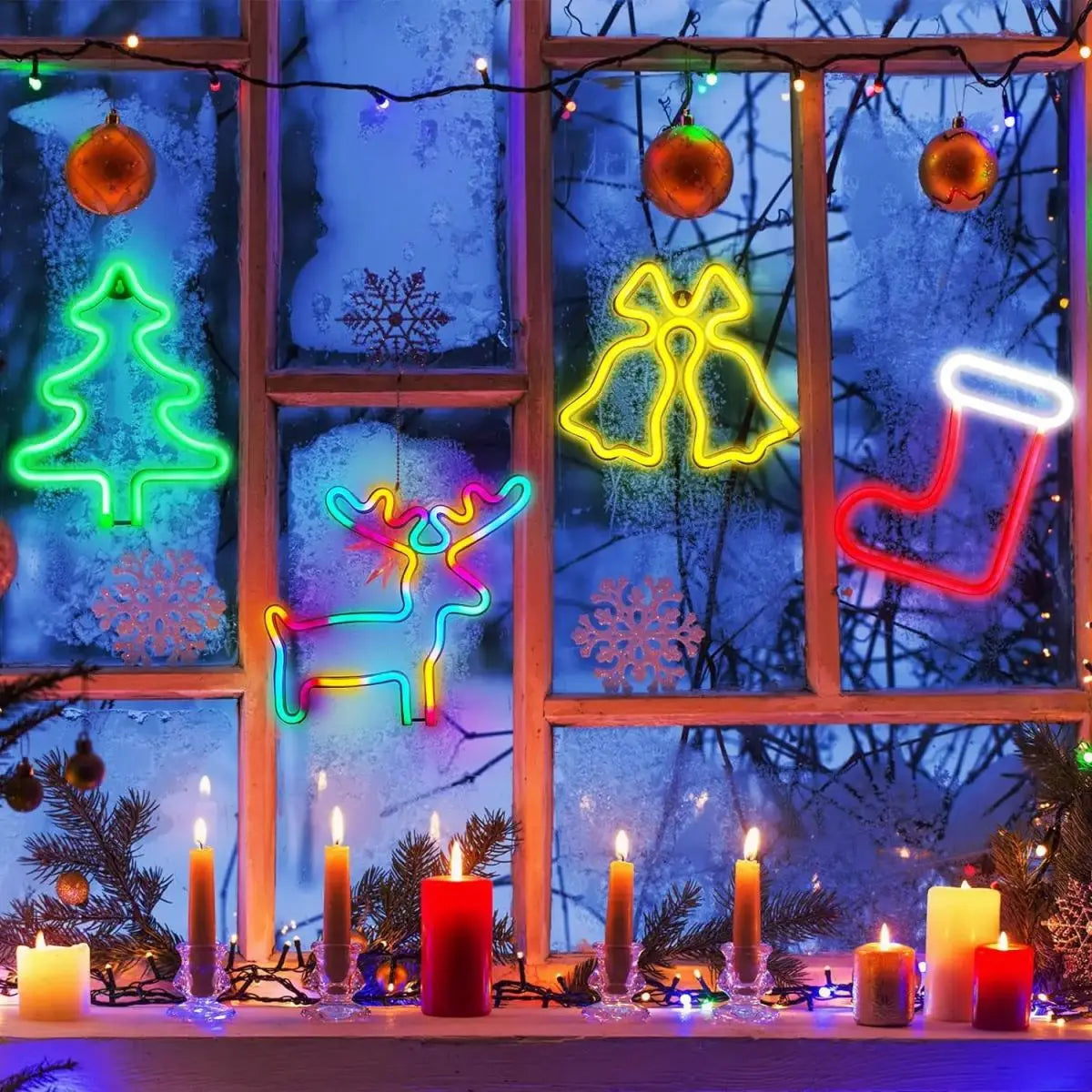 1pc Christmas Neon Light Decor