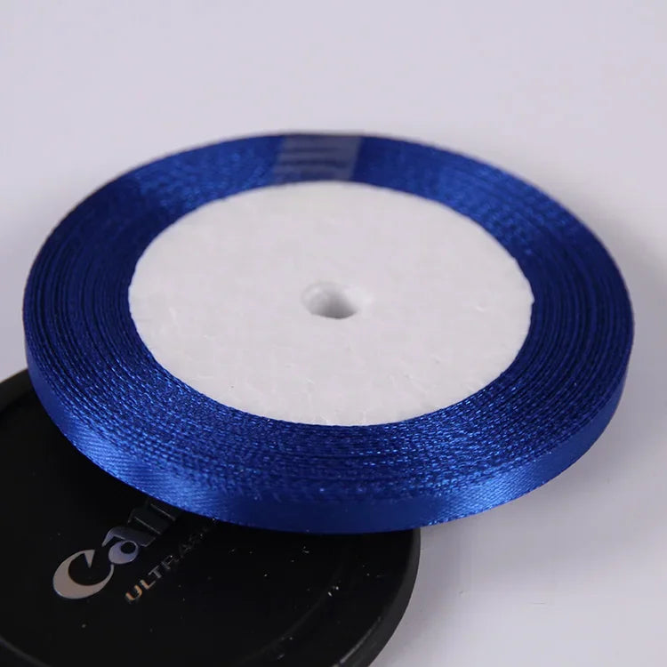 Silk Satin ribbons 22 meters/roll 6mm