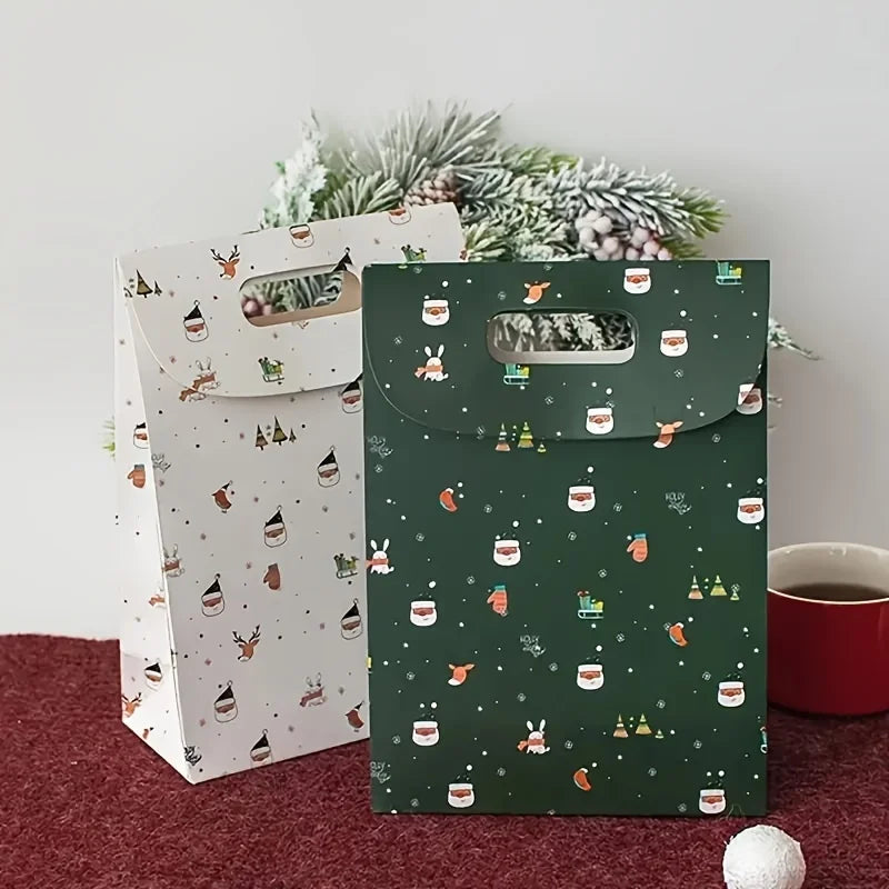 6/12pcs Festive Christmas Bags