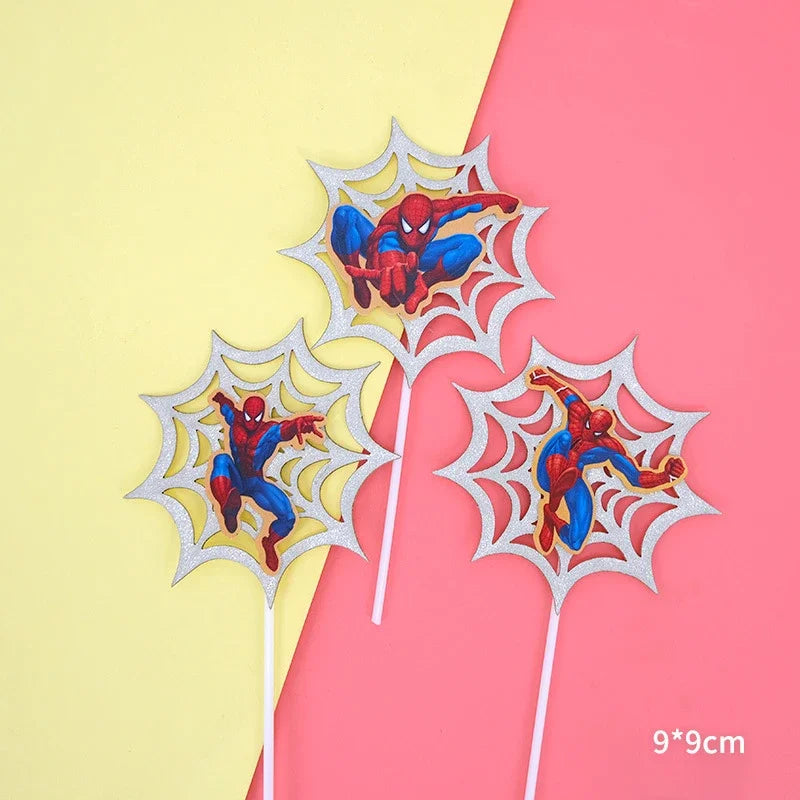 Spiderman cake topper decorations