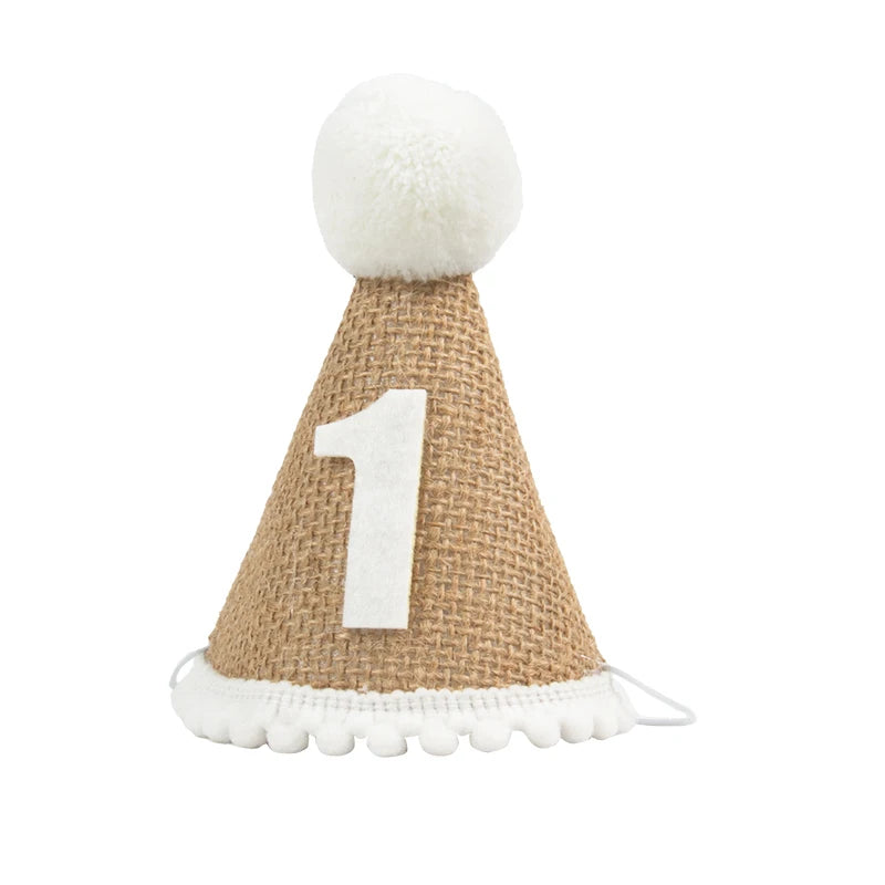 Brown happy party decoration