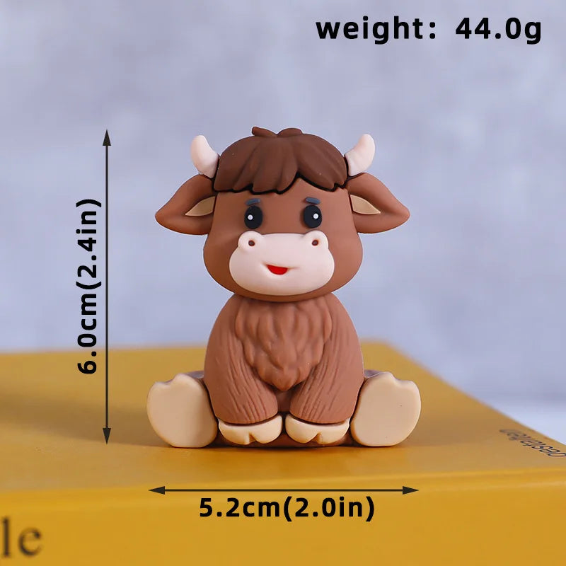 Farm animal party cake decoration 1pcs