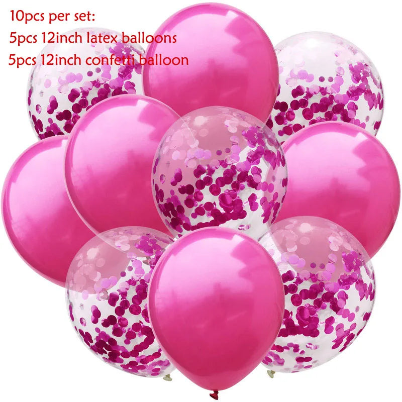 Mix Confetti Latex Balloon 12inch 10pcs