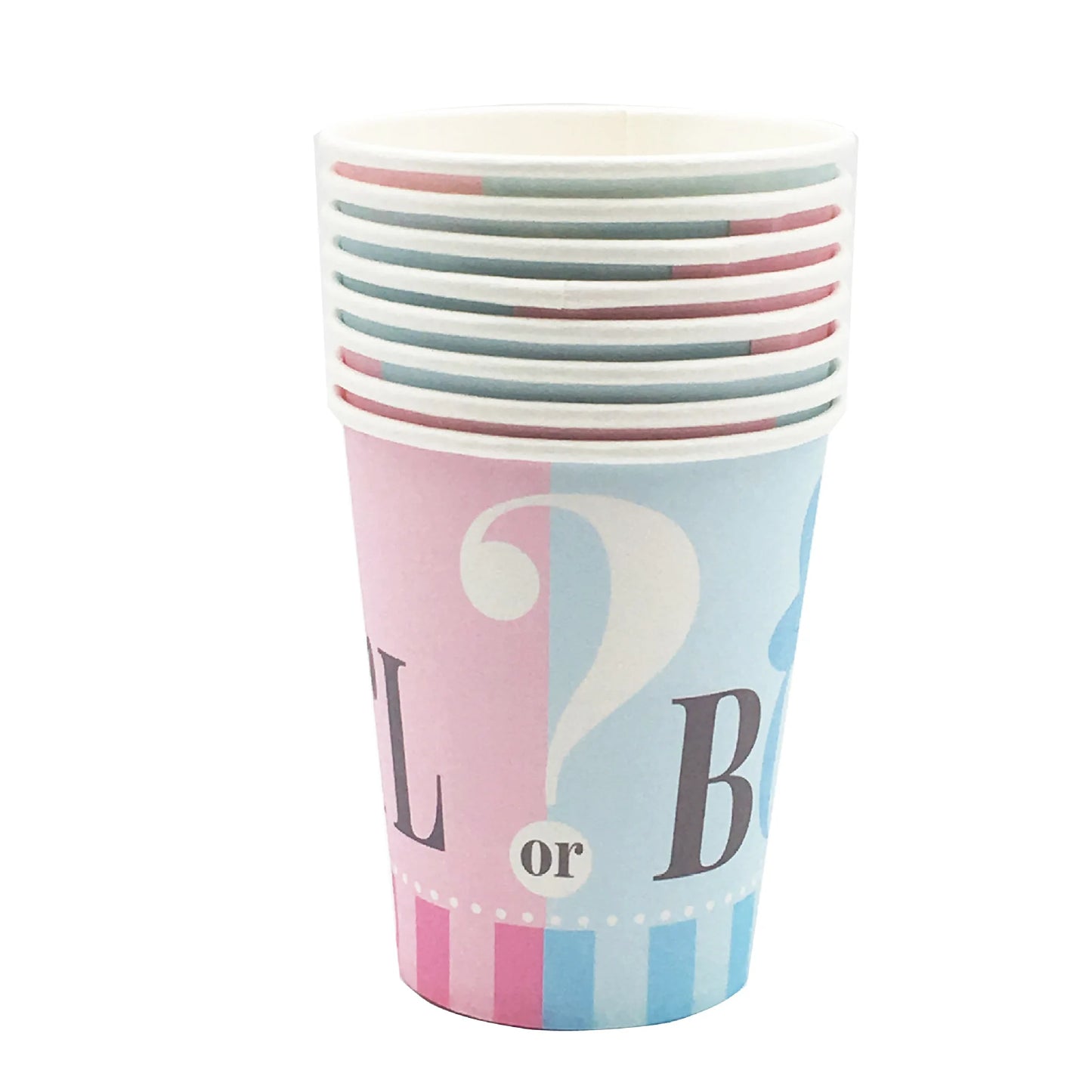 Disposable tableware set for Gender Reveal party