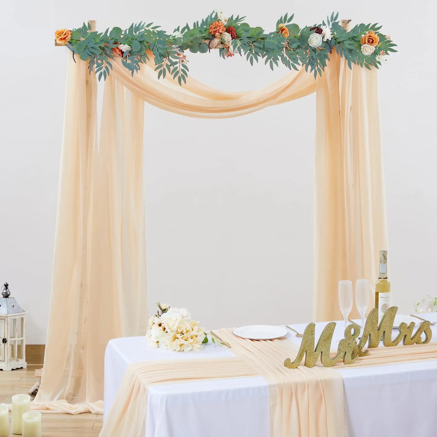 Chiffon Fabric Drapes for Wedding Arch 6/10M
