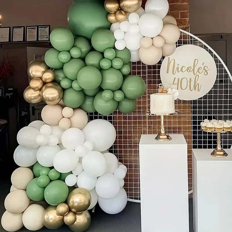Sage Green Balloon Wreath set / 139pcs