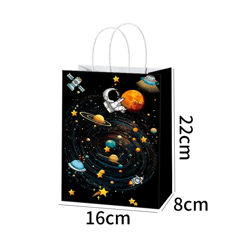 Outer Space with handle bags 6/12/24pcs