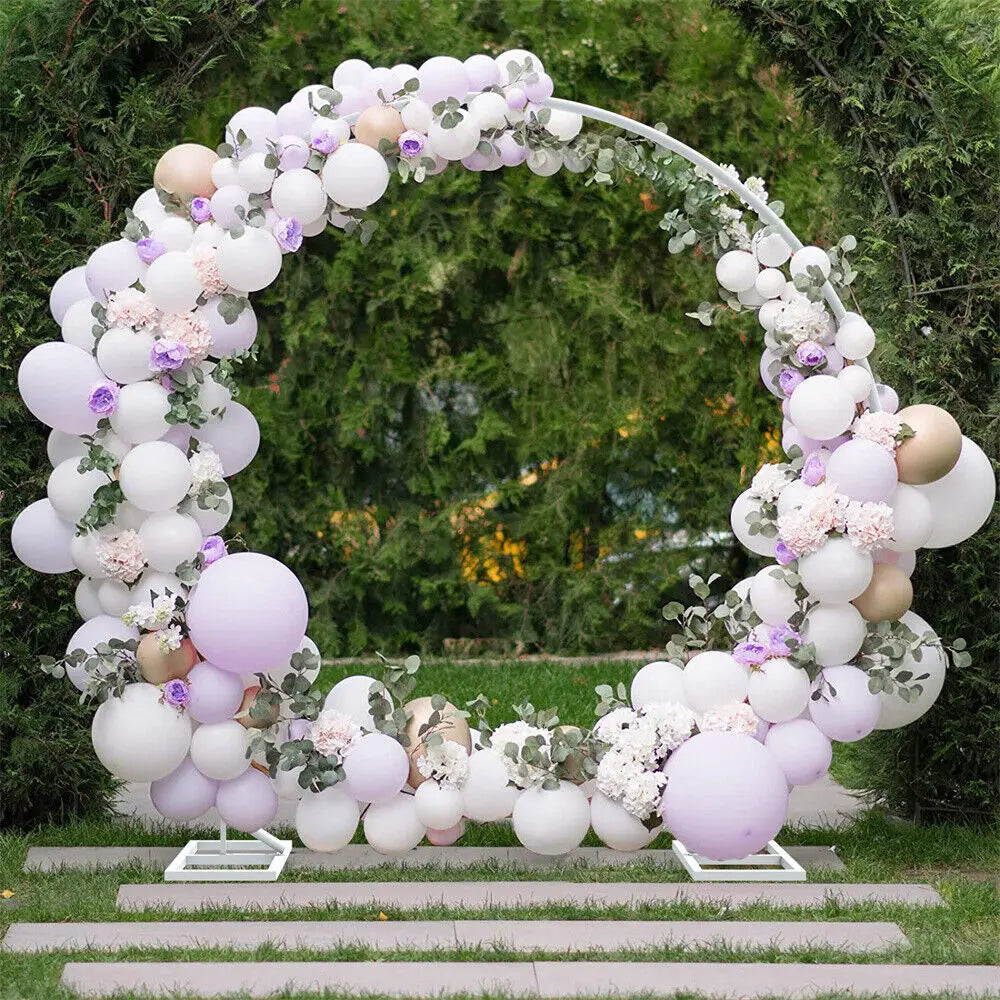 Large dubbel round metal backdrop stand archway