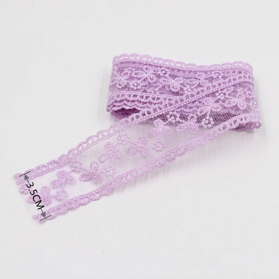 Embroidery lace ribbon 2Yard/Lot 35mm