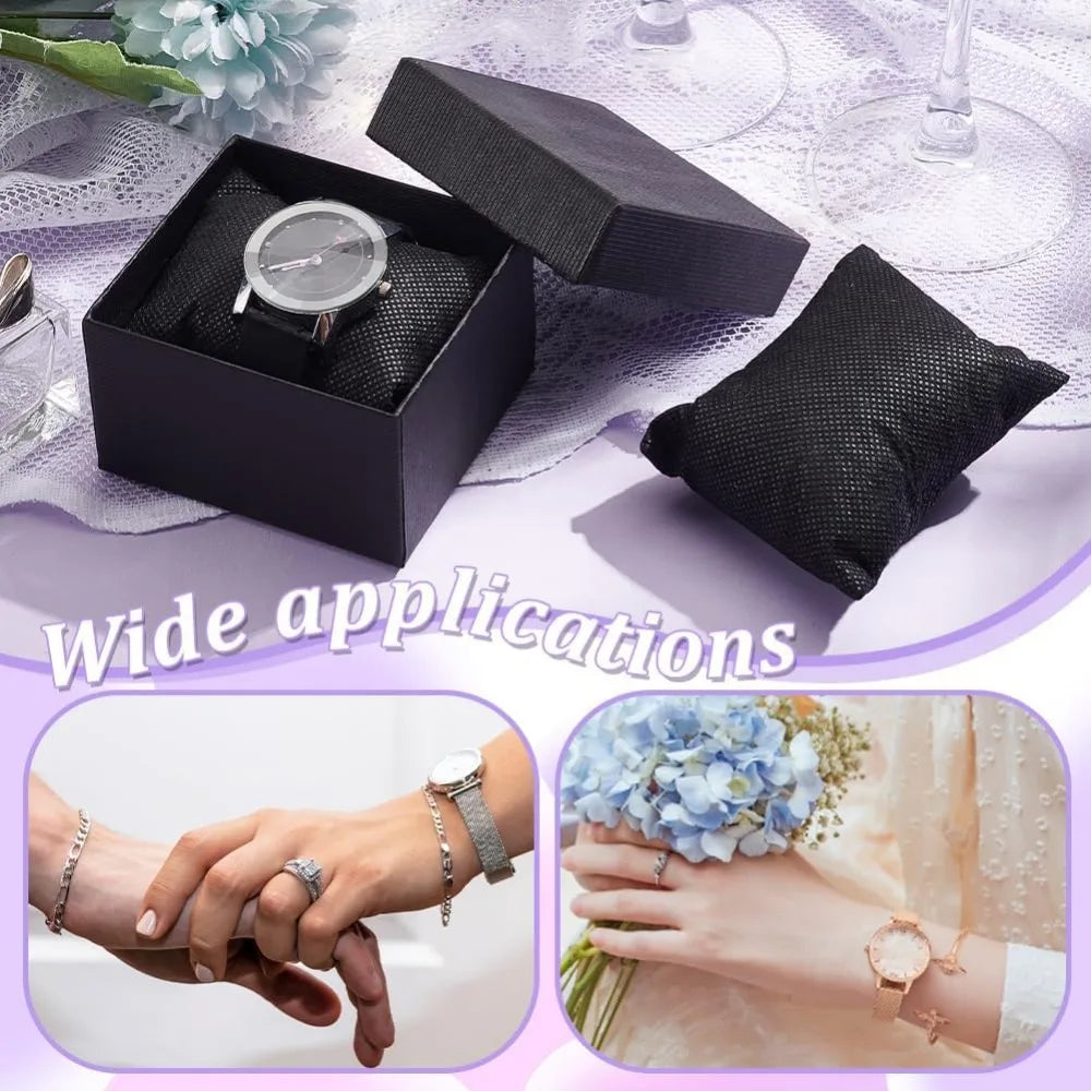 10 Pcs Black single watch box 3.4 x3x2