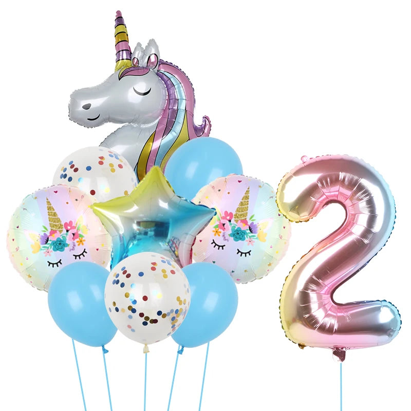1Set Unicorn theme balloon 32inch