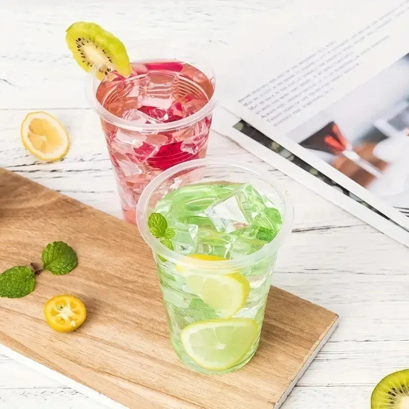 50/100PCS Clear Disposable Plastic Cups