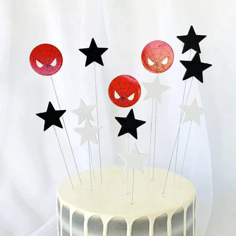 Spiderman cake topper decorations