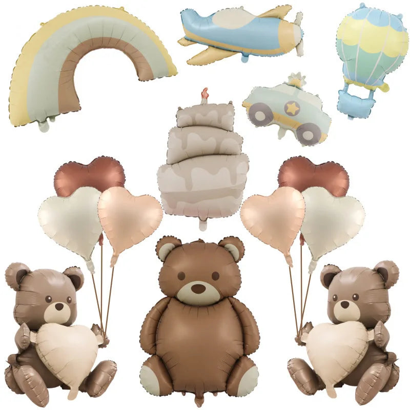 Frosted Bear Retro Love Balloon