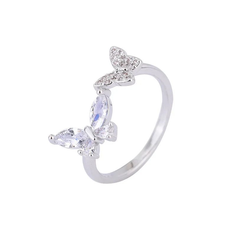 Zircon Butterfly ring