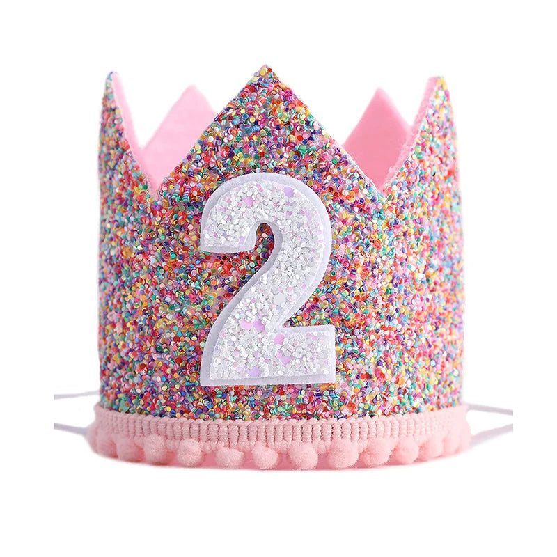 Crown hat kids 1 2 3 Year 1st