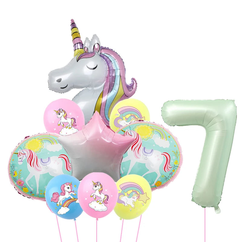 1Set Unicorn theme balloon 32inch