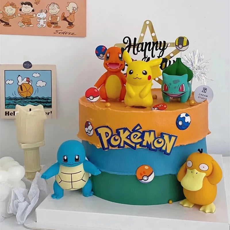 13PCS Pokémon Pikachu Cake Topper Set