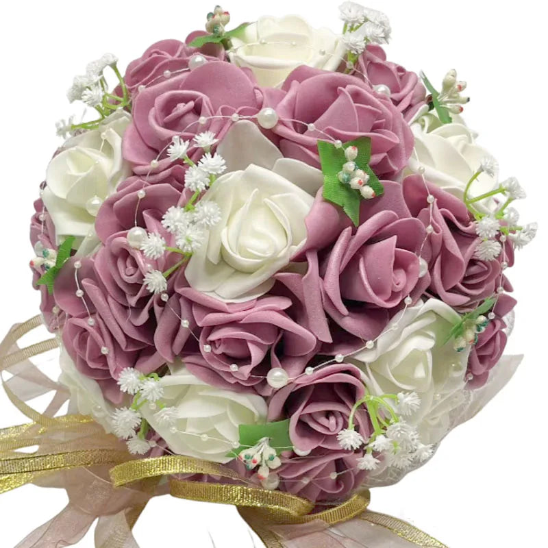 Burgundy wedding bouquet