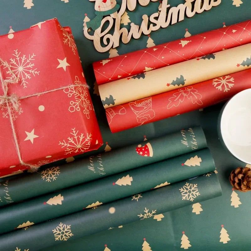 20/1PCS Christmas Kraft Paper Roll