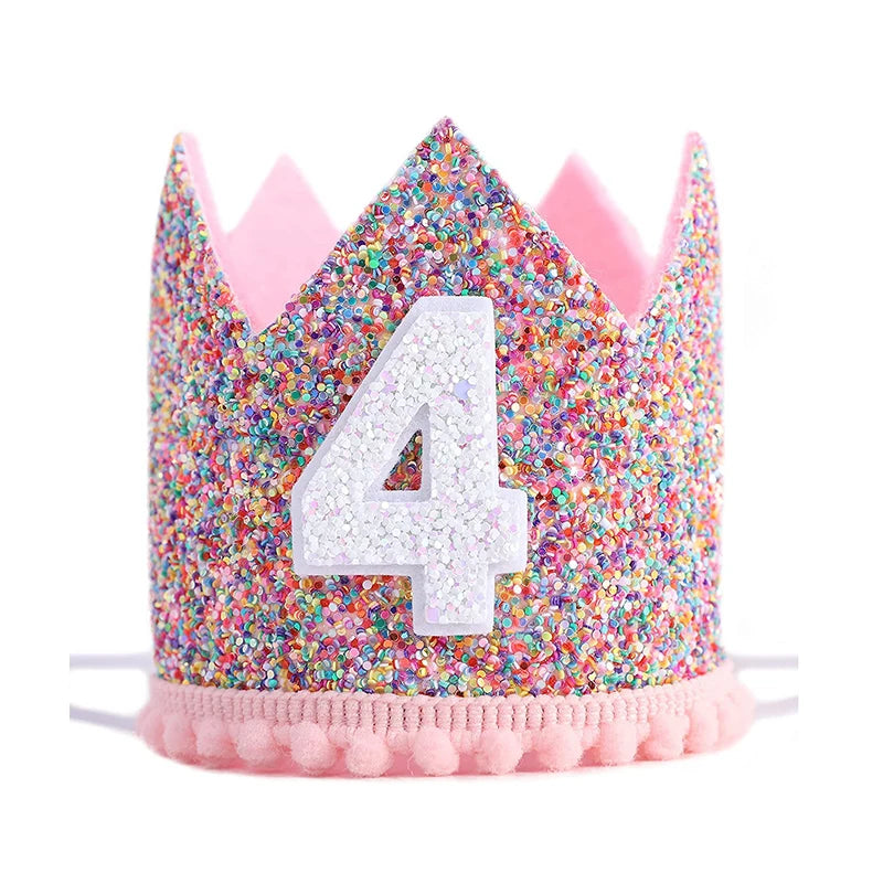 Crown hat kids 1 2 3 Year 1st