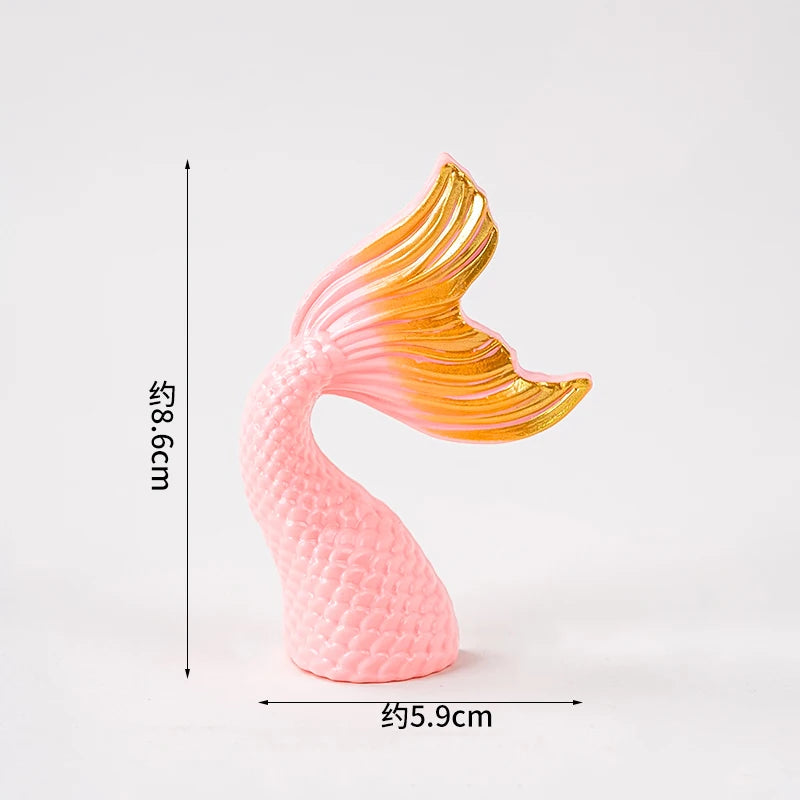 Kawaii Mermaid Cake Topper – Birthday Decoration