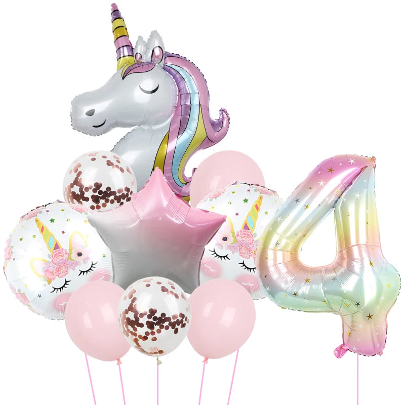 1Set Unicorn theme balloon 32inch