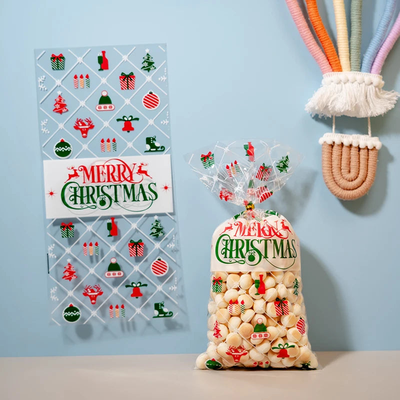 50pcs Christmas Candy Bags
