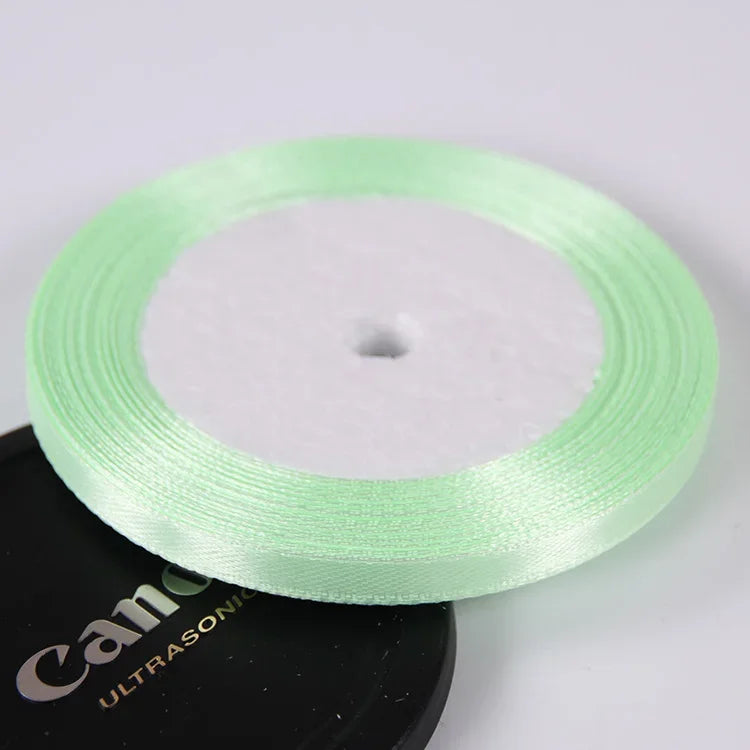 Silk Satin ribbons 22 meters/roll 6mm