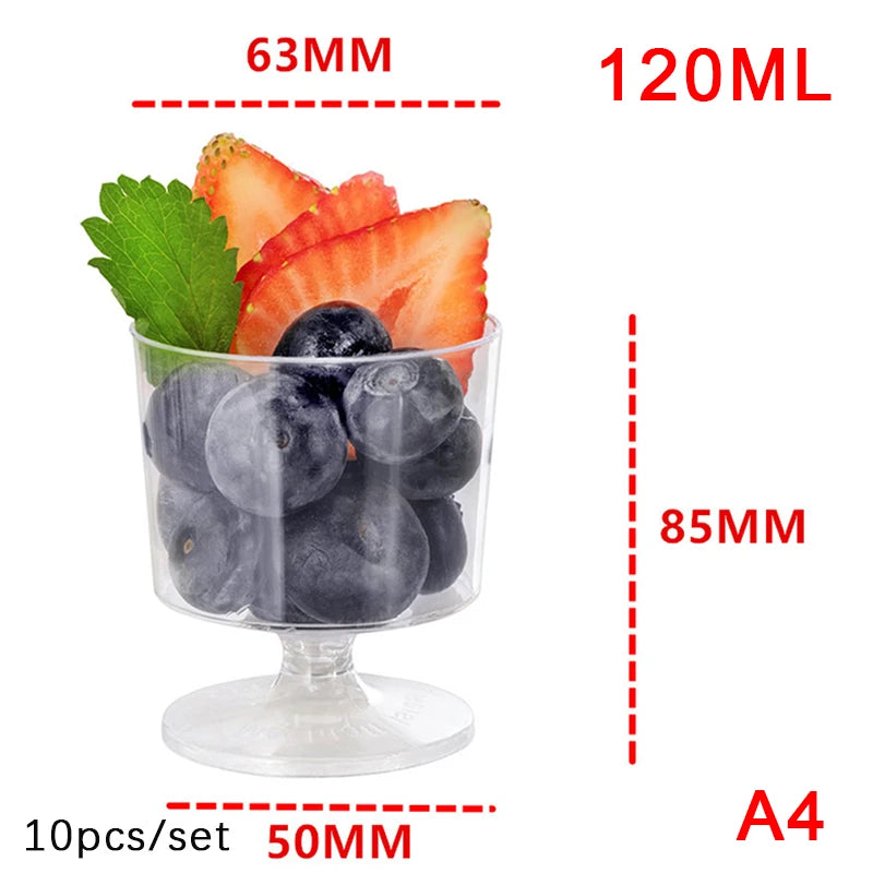 Mini disposable plastic cups 5/10pc
