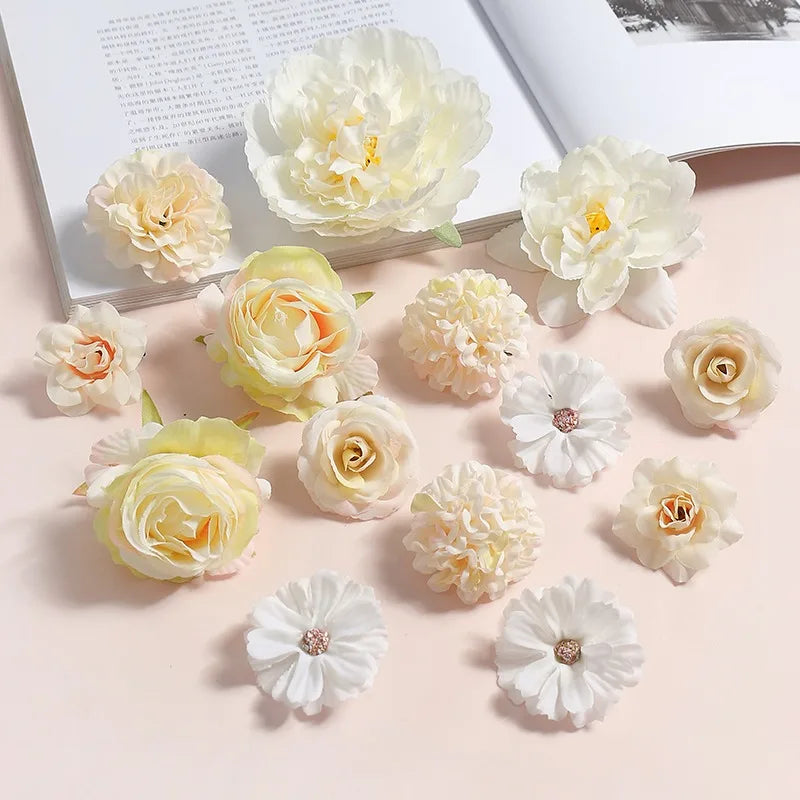 Mixed Rose silk fake flowers for decoration