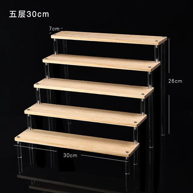 1-5 Tier Clear Acrylic Display Stand