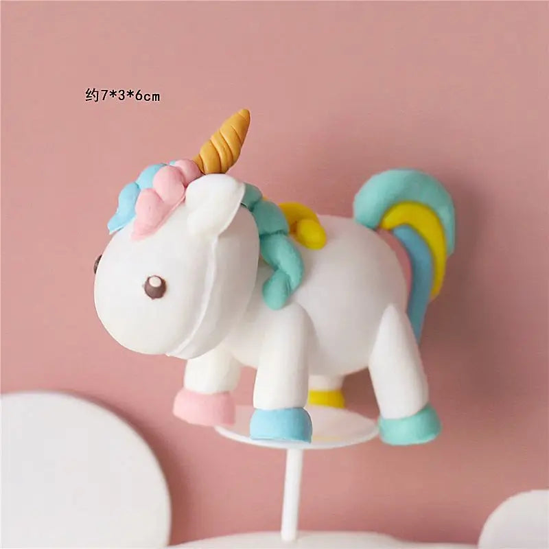 Unicorn cake topper decor