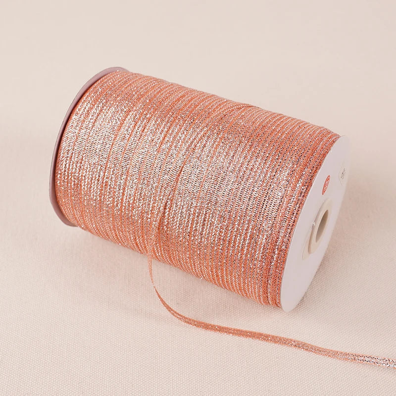 Glitter Silk Satin Ribbon Decoration 10meters 3mm