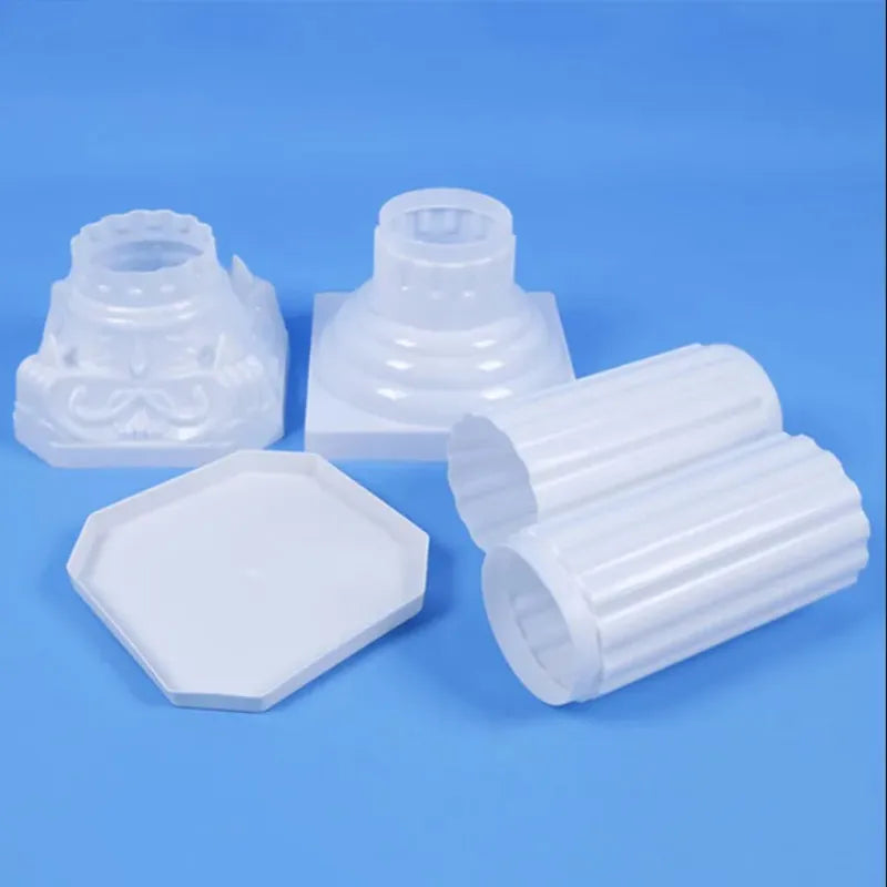 Roman plastic white pillars for decoration 65cm 113cm