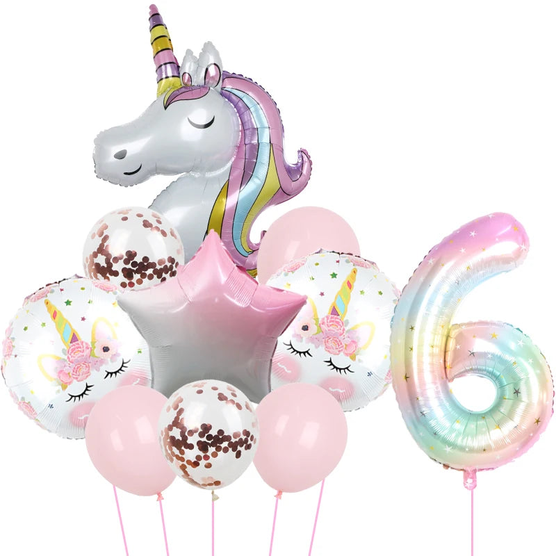 1Set Unicorn theme balloon 32inch